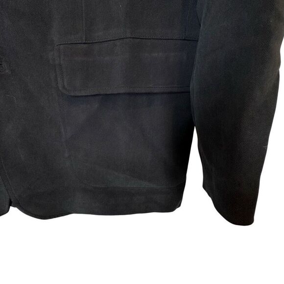 Tommy Bahama Island Soft Silk Jacket Men’s M/46 Notched Collar Three Button Blac - Picture 9 of 11